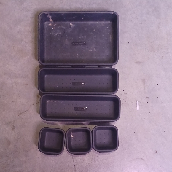 Black Drawer Storage Set Organizer - Picture 1 of 3